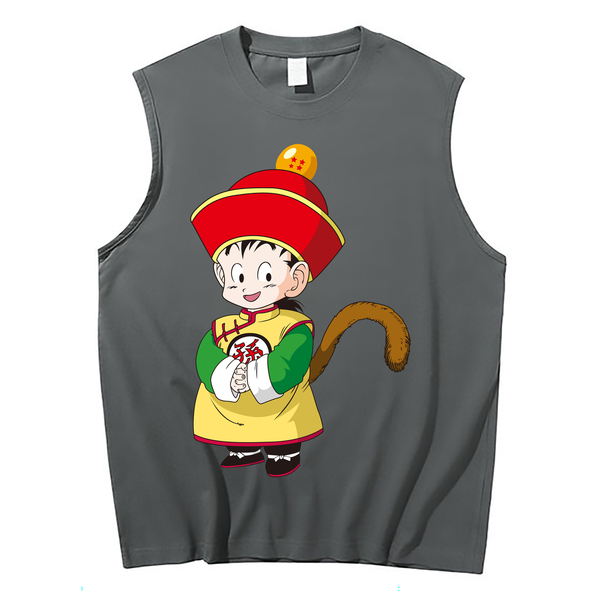 （画像用） ドラゴンボール 孫悟空（そん ごくう）Son Goku カカロット DRAGON BALL Kakarotto コットン100％タンクトップ（フロントプリント）